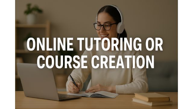 Online Tutoring or Course Creation